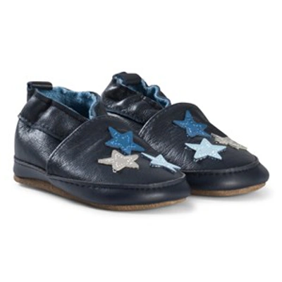 Melton Babies'  Blue Nights Star Leather Shoes