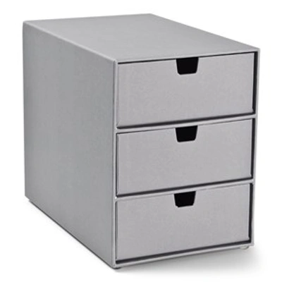 Jox Pink 3-drawer Chest In Grey