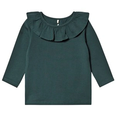 A Happy Brand Kids'  Forest Green Flounce Top