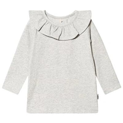 A Happy Brand Kids'  Grey Melange Flounce Top