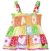 AGATHA RUIZ DE LA PRADA AGATHA RUIZ DE LA PRADA YELLOW AND GREEN PATCH PATTERNED VEST TOP,7TO0542