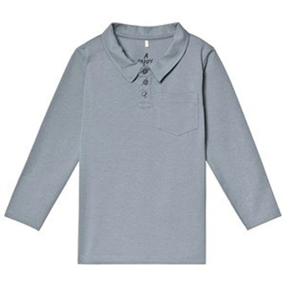 A Happy Brand Kids' Grey Long Sleeve Polo