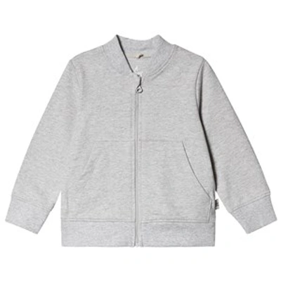 A Happy Brand Grey Melange Baseball Cardigan