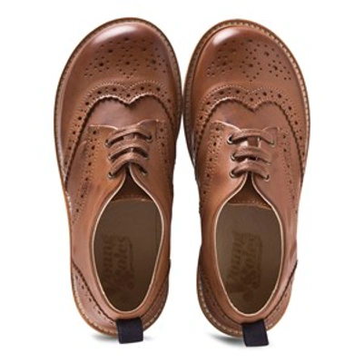 Young Soles Kids'  Tan Brando Brogues In Brown