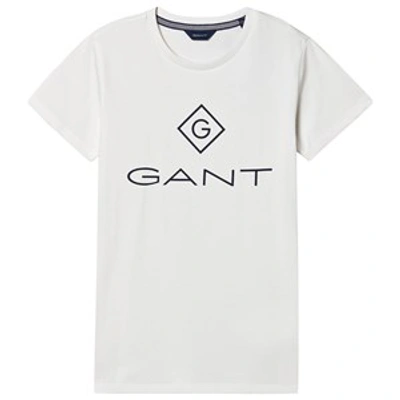 Gant Kids' Logo Short Sleeve Tee White