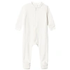 A HAPPY BRAND A HAPPY BRAND WHITE BABYGROW WITH FEET,20180789