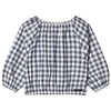 A MONDAY IN COPENHAGEN INDIGO CHECK DIDI TOP,187 596