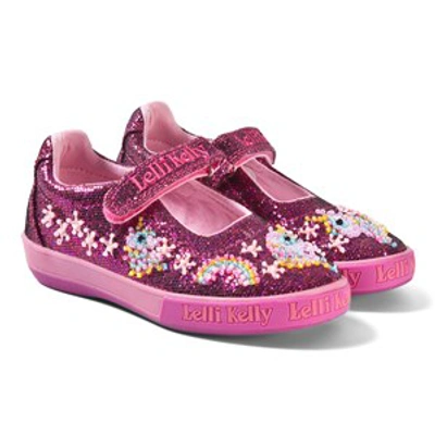 Lelli Kelly Kids Purple Glitter Abigail Dolly Embellished