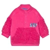 AGATHA RUIZ DE LA PRADA AGATHA RUIZ DE LA PRADA FUCHSIA SEQUIN FAUX FUR SHERPA FLEECE JACKET,7SS2994