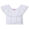 AGATHA RUIZ DE LA PRADA AGATHA RUIZ DE LA PRADA WHITE BAHIA OFF-SHOULDER TOP,7TO0556