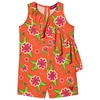 AGATHA RUIZ DE LA PRADA AGATHA RUIZ DE LA PRADA ORANGE BAHIA PRINT FRILL PLAYSUIT,7MC0211