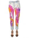 VERSACE VERSACE TIE DYE TAPERED JEANS