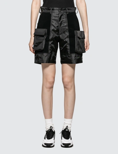 Alch Velcro Panelled Short With Removable Pockets In Black