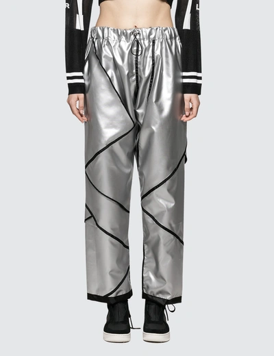 Alch Reversible Umbrella Track Trouser In Silver