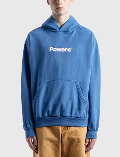 Powers Logo Hoodie In Blue