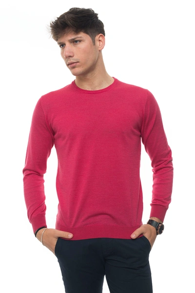 Andrea Fenzi Round-neck Pullover Strawberry Wool Man