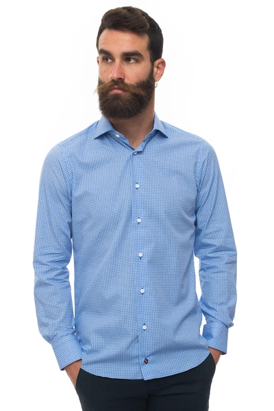 Càrrel Casual Shirt Blue Cotton Man