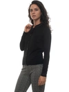 MARIA BELLENTANI SHORT CARDIGAN BLACK VISCOSE WOMAN