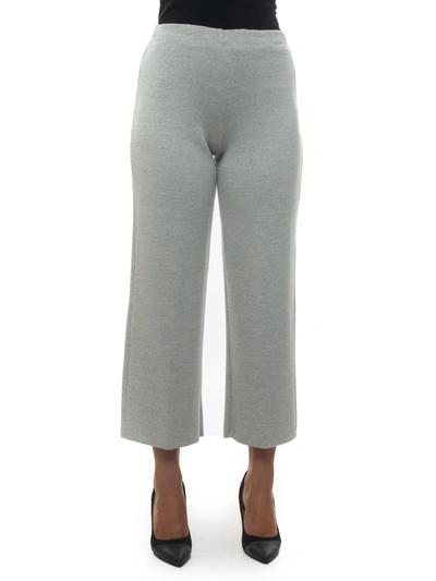 Maria Bellentani Wool Trousers Light Grey Wool Woman