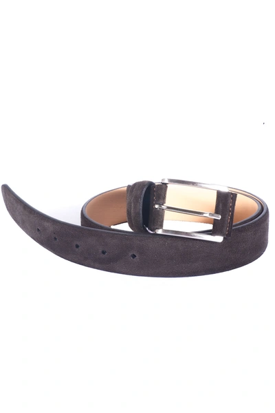 Angelo Nardelli Suede Belt In Brown