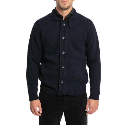 Officina 36 Button-up Knitted Jacket/blue