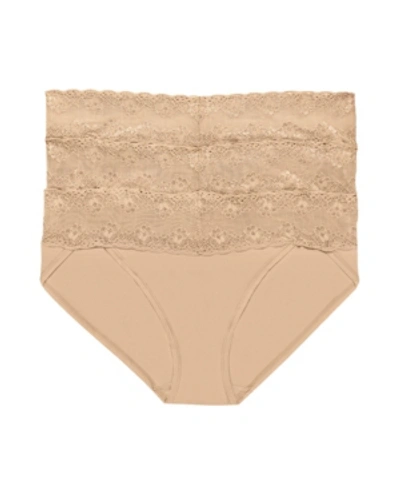 NATORI BLISS PERFECTION LACE WAIST BIKINI UNDERWEAR 3-PACK 756092MP