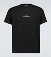 Maison Margiela Distorted Logo T-shirt In Black