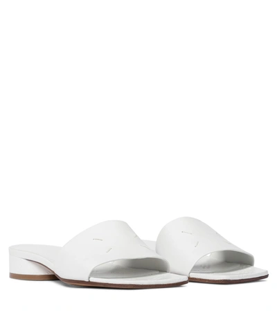 Maison Margiela Low Heel Slip-on Sandals In White