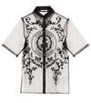 ACNE STUDIOS EMBROIDERED TULLE SHIRT,P00537529