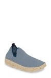 Asportuguesas By Fly London Care Sneaker In White/ Blue Fabric
