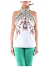 Givenchy Floral-print Halterneck Top In White