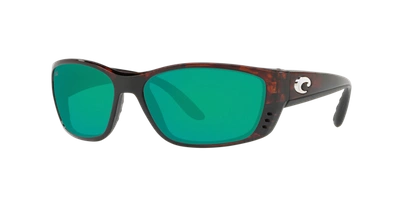 Costa Del Mar Costa Man Sunglasses 6s9054 Fisch In Green Mirror