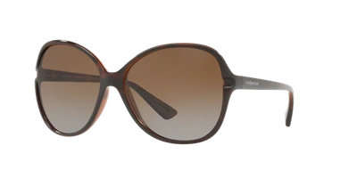 Sunglass Hut Collection Polarized Sunglasses , Hu2001 60 In Polar Brown Gradient Grey