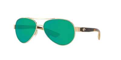 Costa Del Mar Costa Unisex Sunglasses 6s4006 Loreto In Green Mirror