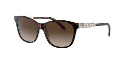 Tiffany & Co . Woman Sunglass Tf4174b In Brown Gradient