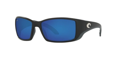 Costa Del Mar Costa Man Sunglasses 6s9014 Blackfin In Blue Mirror