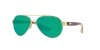 Costa Del Mar Loreto Green Mirror Polarized Polycarbonate Aviator Ladies Sunglasses Lr 64 Ogmp 56 In Green Mirror