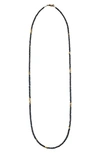 SETHI COUTURE BLACK DIAMOND BEADED NECKLACE,CHBS-18