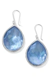 Ippolita Rock Candy Large Teardrop Earrings In Silver/ Adratic