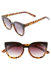 QUAY NOOSA 55MM CAT EYE SUNGLASSES,NOOSA