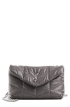 SAINT LAURENT TOY LOULOU PUFFER QUILTED LEATHER CROSSBODY BAG,6203331UQ06