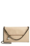 Stella Mccartney Mini Falabella Shaggy Dear Faux Leather Crossbody Bag In 9300 Butter Cream