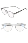 Diff Sawyer 48mm Optical Glasses In Amber Tortoise/ Clear