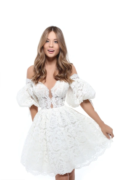 Tarik Ediz Lace Dominic Party Dress