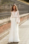 TARIK EDIZ JACQUELINE BISHOP SLEEVE GOWN,TE20G93894-8