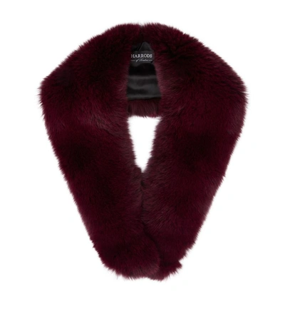 Harrods Of London Fox Fur Roll Collar