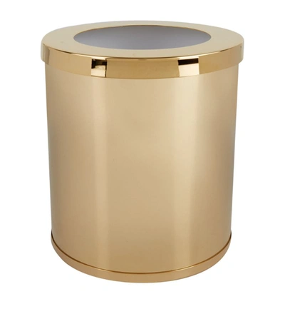 Zodiac Cylinder Gold-plated Bathroom Bin