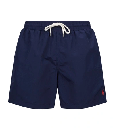 Polo Ralph Lauren Logo-embroidered Swim Shorts In Blue