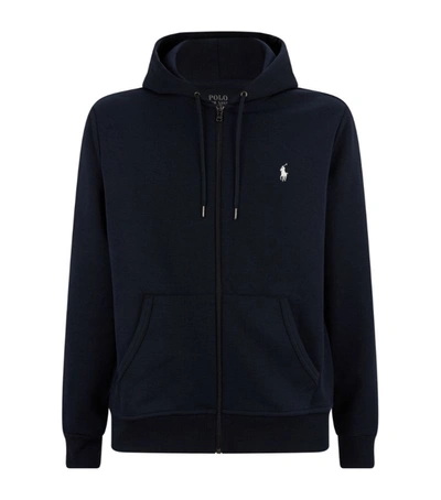 Polo Ralph Lauren Logo-embroidered Hoodie In Dark Blue