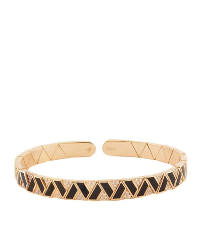 Alessa Rose Gold And Diamond Elixir Continuity Binary Bracelet